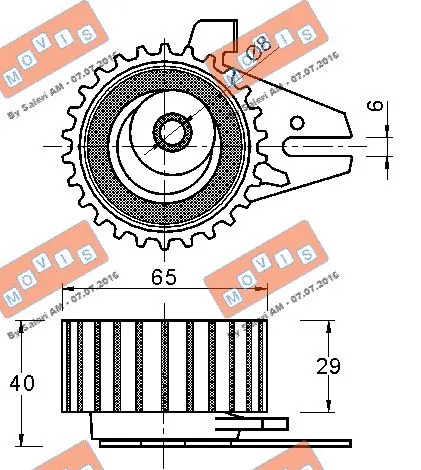 Tensioner Pulley, timing belt