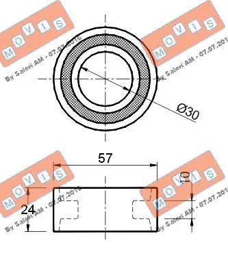 Deflection/Guide Pulley, timing belt