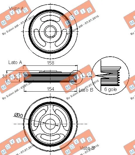 Belt Pulley, crankshaft