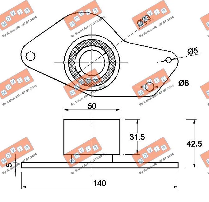 Deflection/Guide Pulley, timing belt
