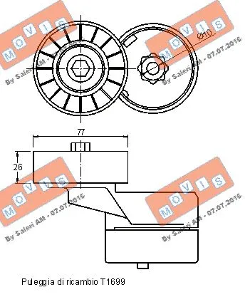Belt Tensioner, V-ribbed belt
