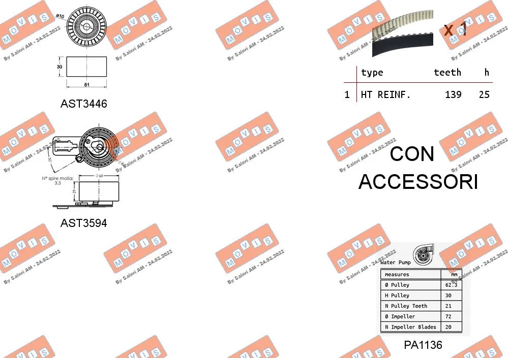 Water Pump & Timing Belt Kit