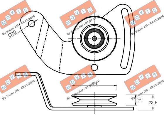 Belt Tensioner, V-ribbed belt