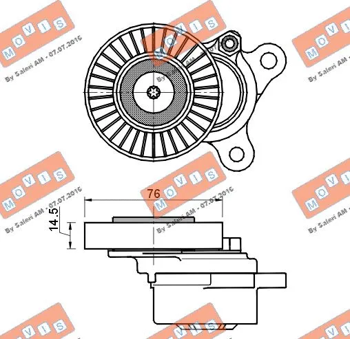 Belt Tensioner, V-ribbed belt