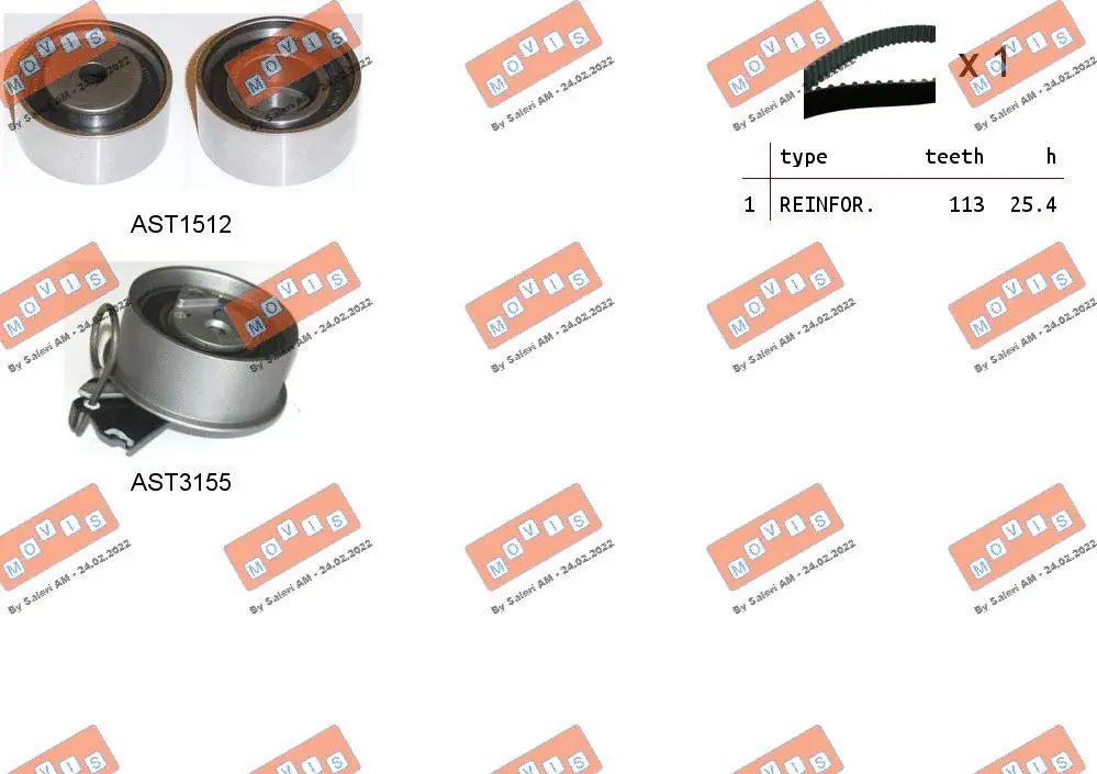 Timing Belt Kit (ASTK1151)
