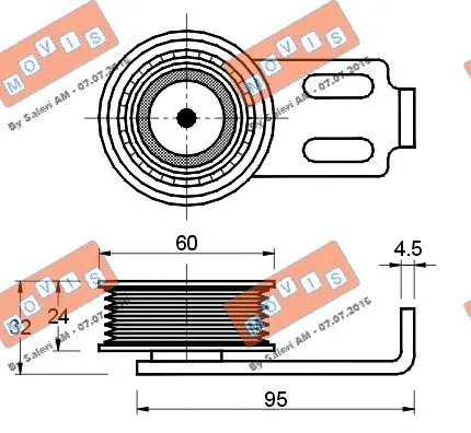 Belt Tensioner, V-ribbed belt