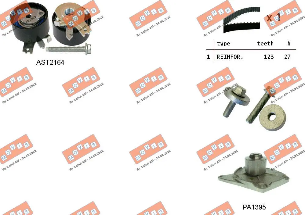 Water Pump & Timing Belt Kit (ASTK0863PA2)