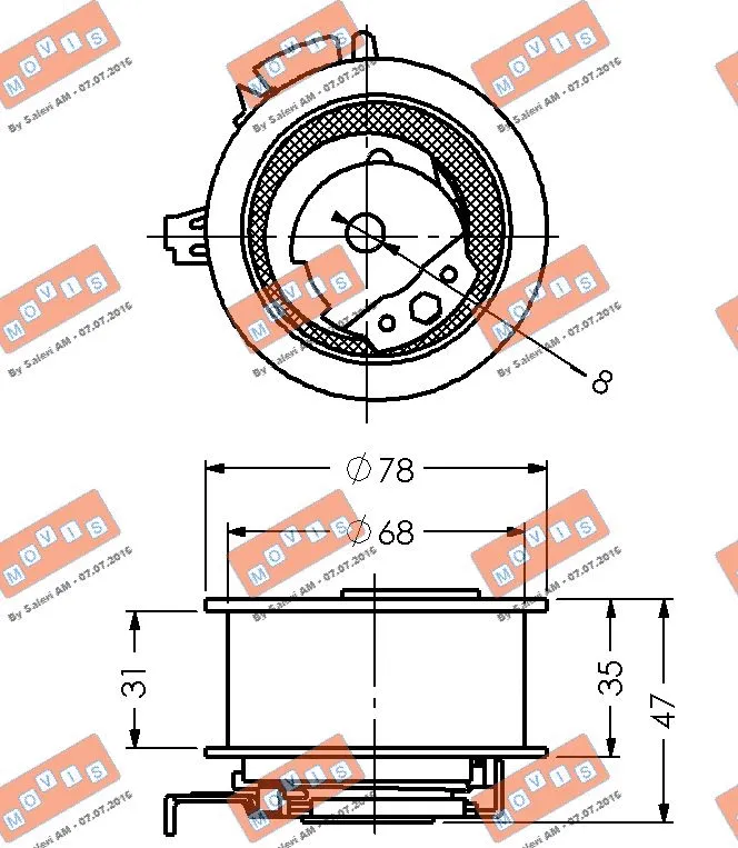 Tensioner Pulley, timing belt