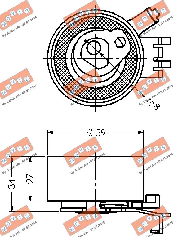 Tensioner Pulley, timing belt
