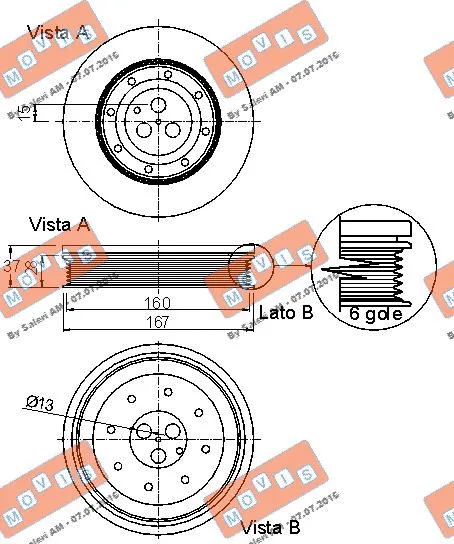 Belt Pulley, crankshaft