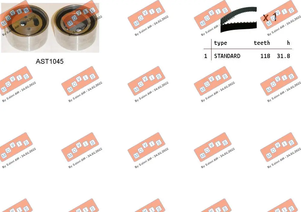 Timing Belt Kit (ASTK1140)