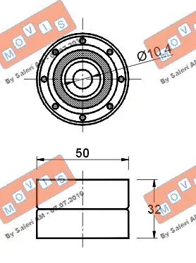 Deflection/Guide Pulley, timing belt