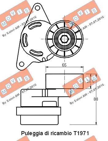 Belt Tensioner, V-ribbed belt
