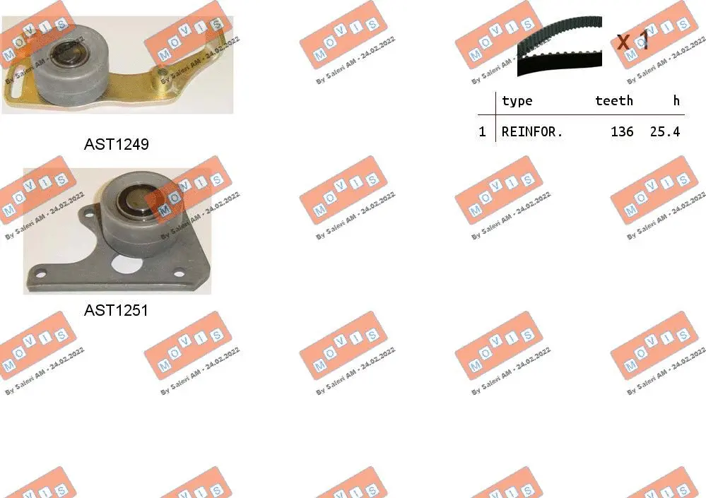 Timing Belt Kit (ASTK0828)