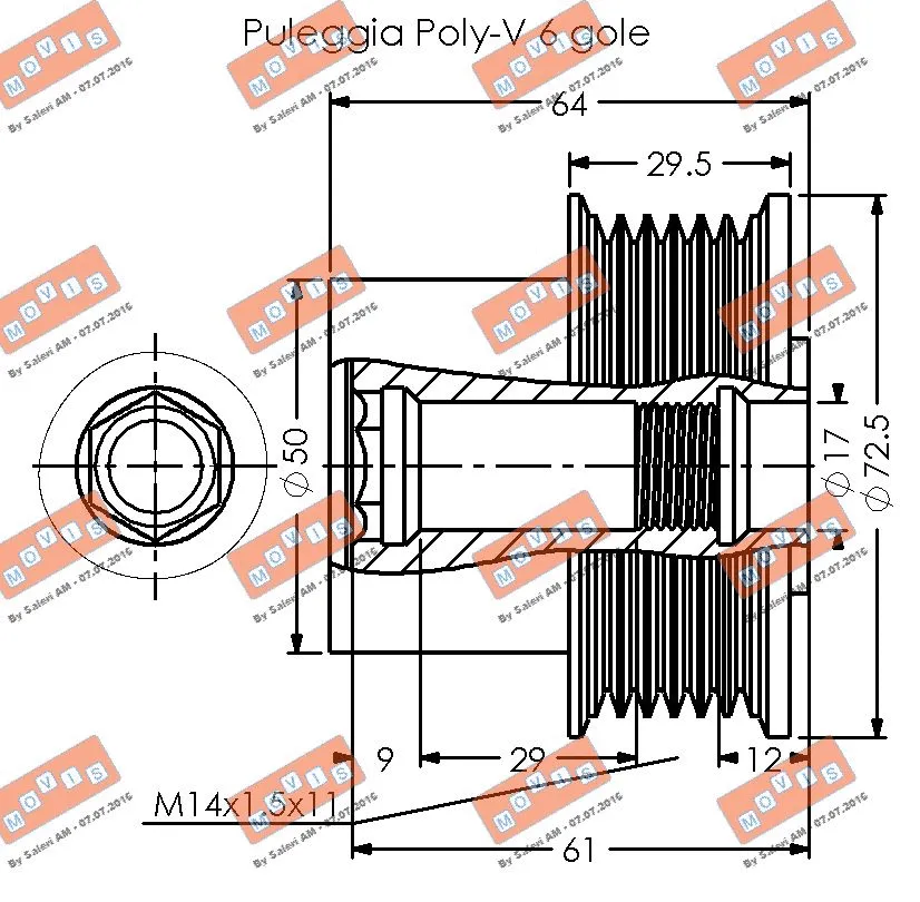 Alternator Freewheel Clutch