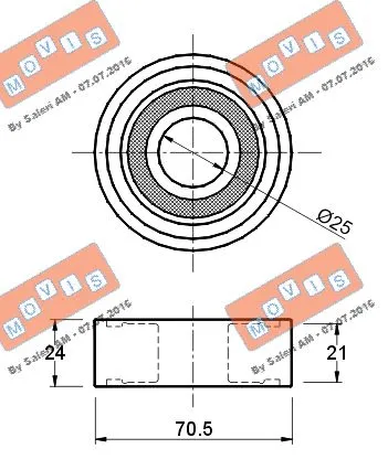 Deflection/Guide Pulley, timing belt