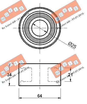 Deflection/Guide Pulley, timing belt