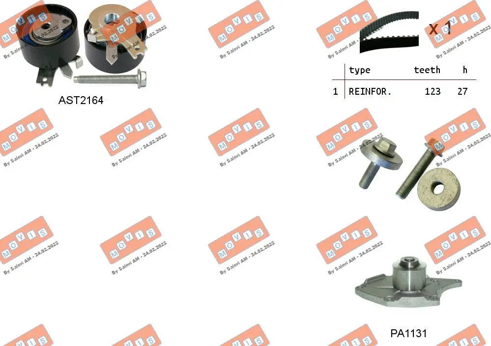 Water Pump & Timing Belt Kit (ASTK0863PA)