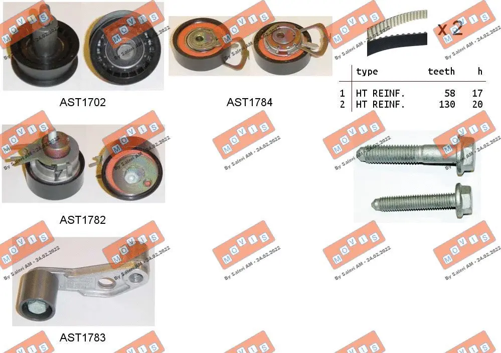 Timing Belt Kit (ASTK0919)