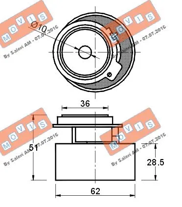 Tensioner Pulley, timing belt