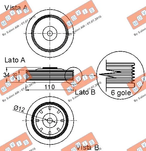 Belt Pulley, crankshaft