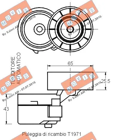 Belt Tensioner, V-ribbed belt