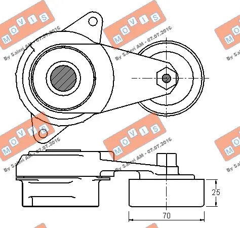 Belt Tensioner, V-ribbed belt
