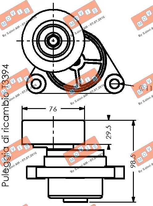 Belt Tensioner, V-ribbed belt