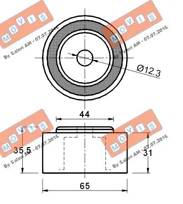 Deflection/Guide Pulley, timing belt