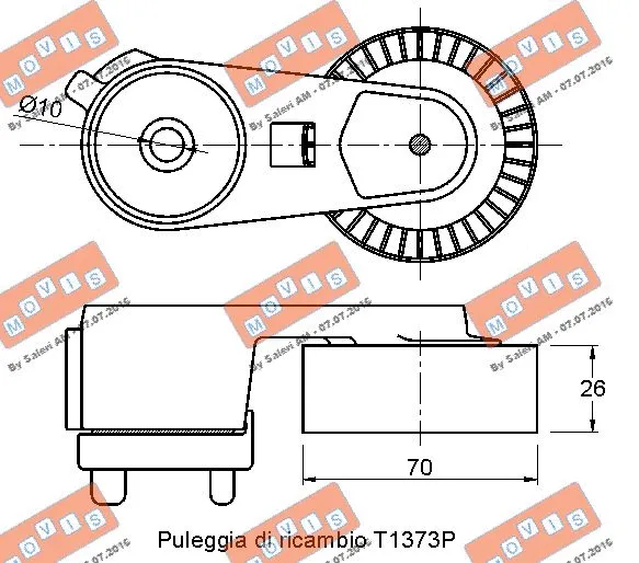 Belt Tensioner, V-ribbed belt