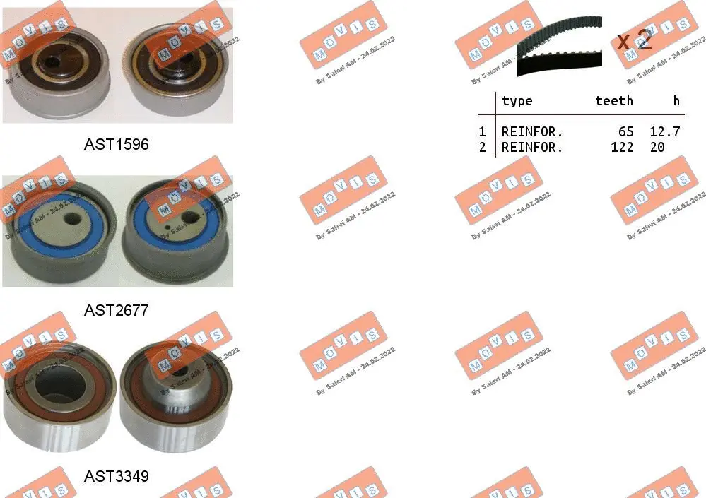 Timing Belt Kit (ASTK1215)