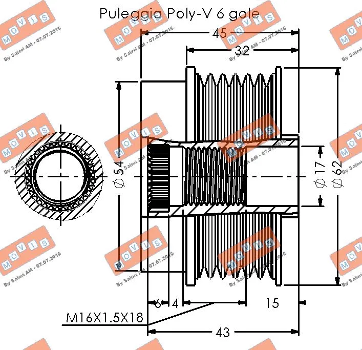 Alternator Freewheel Clutch