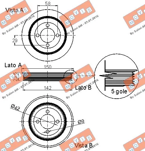 Belt Pulley, crankshaft