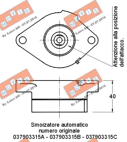 Belt Tensioner, V-ribbed belt