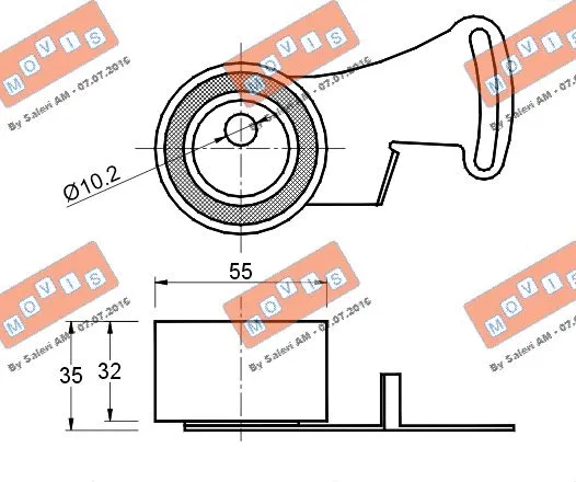 Tensioner Pulley, timing belt