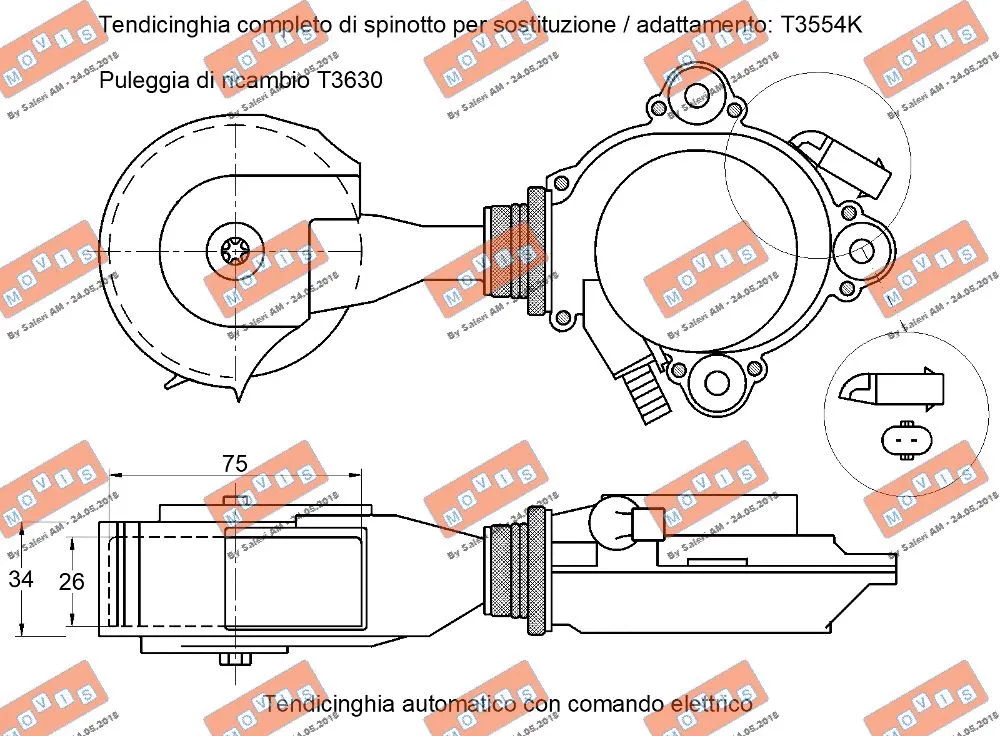 Belt Tensioner, V-ribbed belt