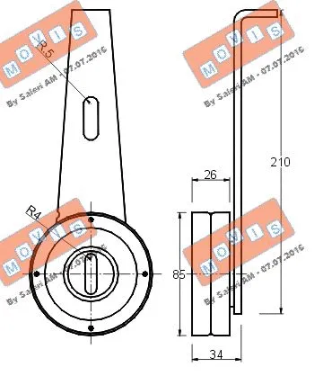 Belt Tensioner, V-ribbed belt