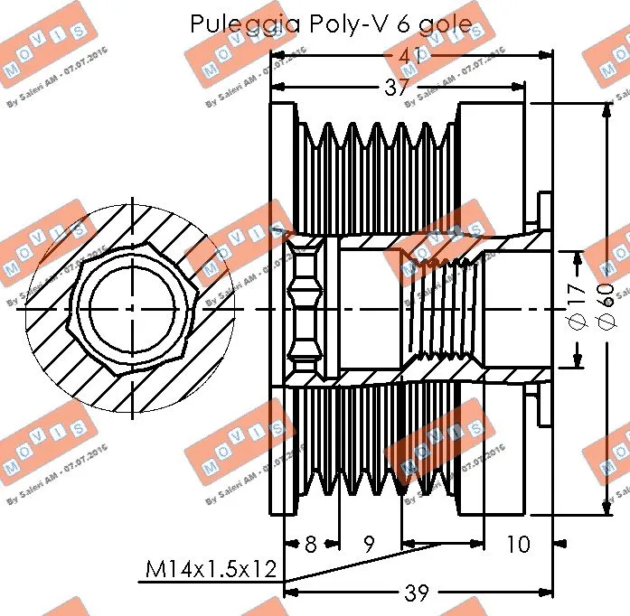 Alternator Freewheel Clutch
