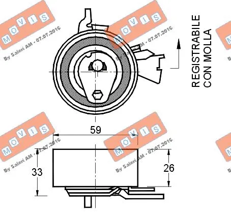 Tensioner Pulley, timing belt