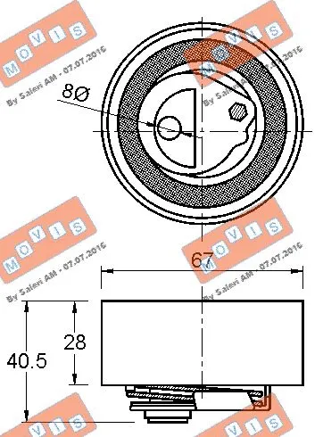 Tensioner Pulley, timing belt