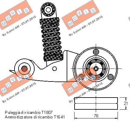 Belt Tensioner, V-ribbed belt