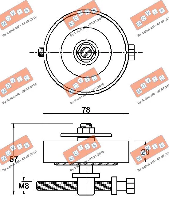 Belt Tensioner, V-ribbed belt