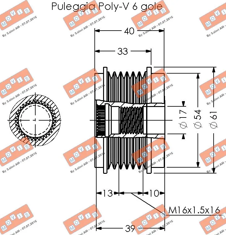 Alternator Freewheel Clutch