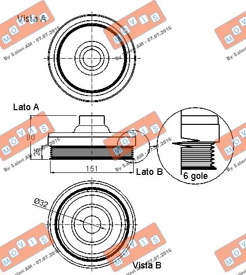 Belt Pulley, crankshaft
