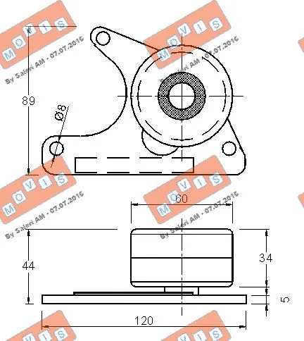 Deflection/Guide Pulley, timing belt