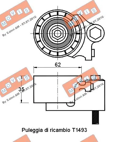 Tensioner Pulley, timing belt