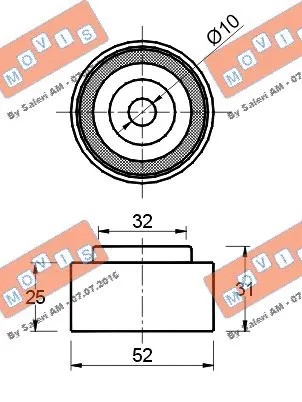 Deflection/Guide Pulley, timing belt