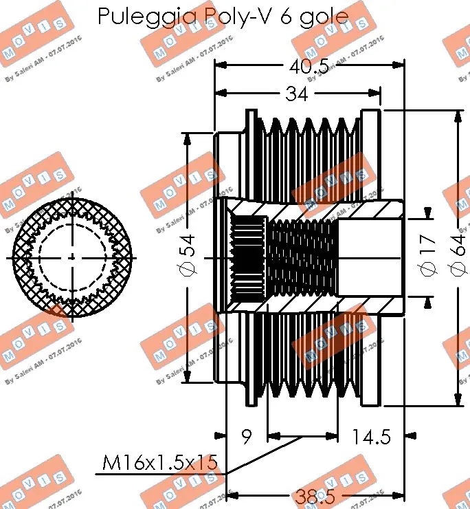 Alternator Freewheel Clutch