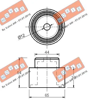 Deflection/Guide Pulley, timing belt