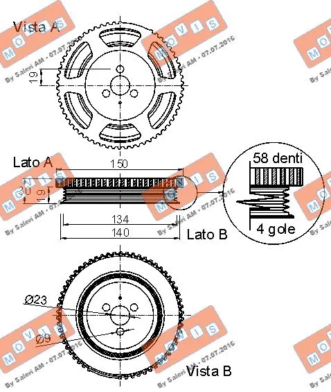 Belt Pulley, crankshaft